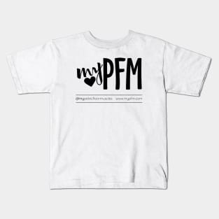 myPFM large black logo Kids T-Shirt